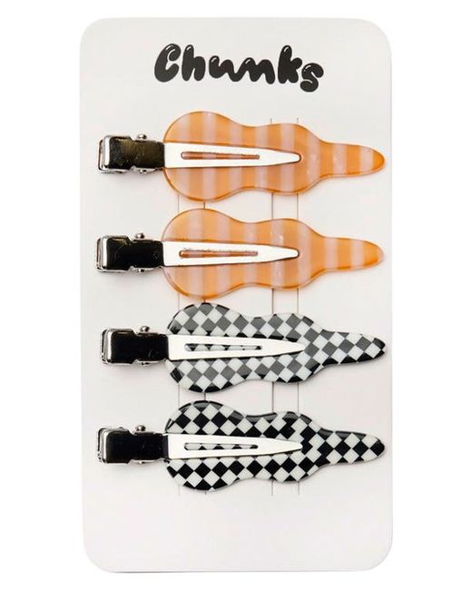 Chunks Assorted 4-Pack Hair Clips