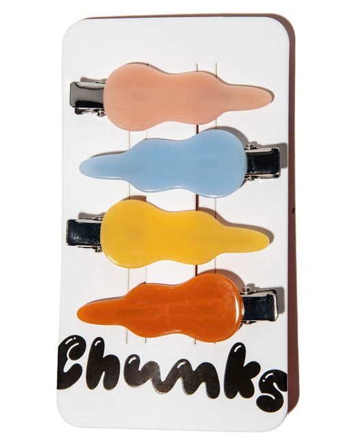 Chunks Assorted 4-Pack Hair Clips
