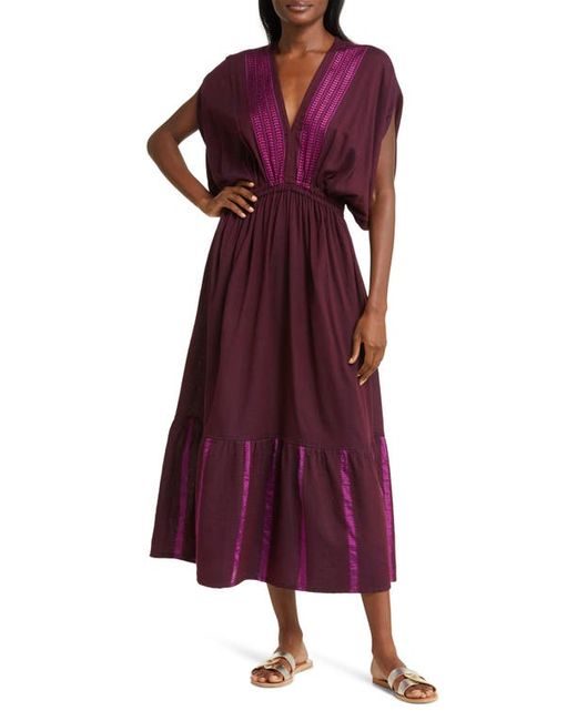 Lemlem Leila Embroidered Cotton Blend Cover-Up Dress X-Small