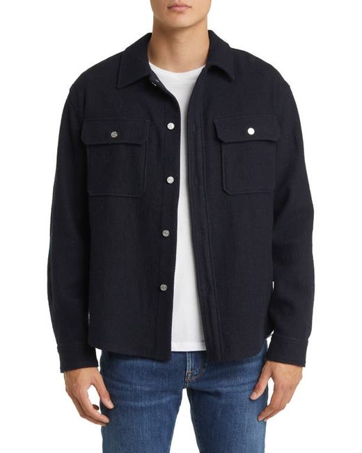 Frame Cotton Wool Shirt Jacket Small