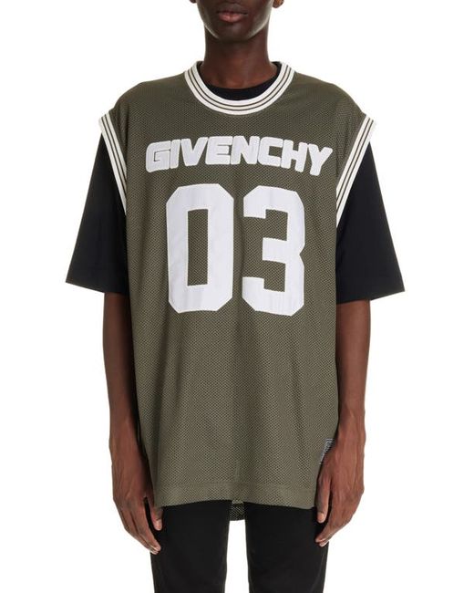 Givenchy Casual Fit Double Layer T-Shirt Black Medium