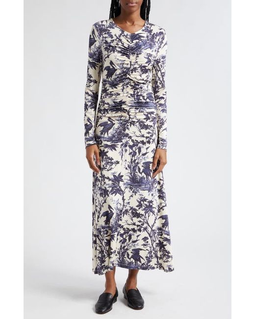 Cara Cara Maisy Landscape Print Long Sleeve Knit Dress