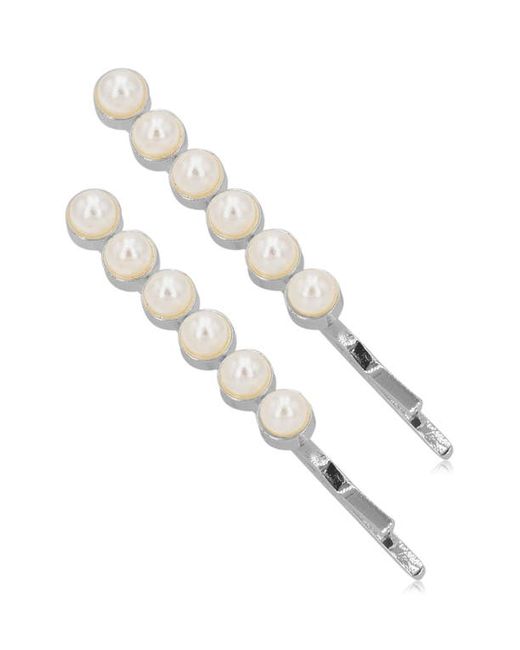 Brides & Hairpins Halle Set of 2 Imitation Pearl Hair Clips
