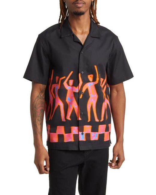 Saturdays NYC Canty Dancer Camp Shirt Small