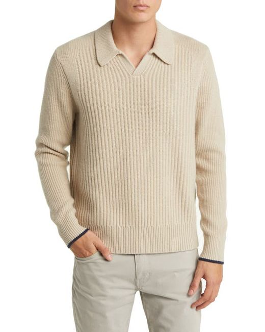 Ted Baker London Ademy Ribbed Wool Polo Sweater