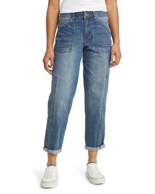 Wit & Wisdom AbSolution Paneled High Waist Ankle Straight Leg Jeans