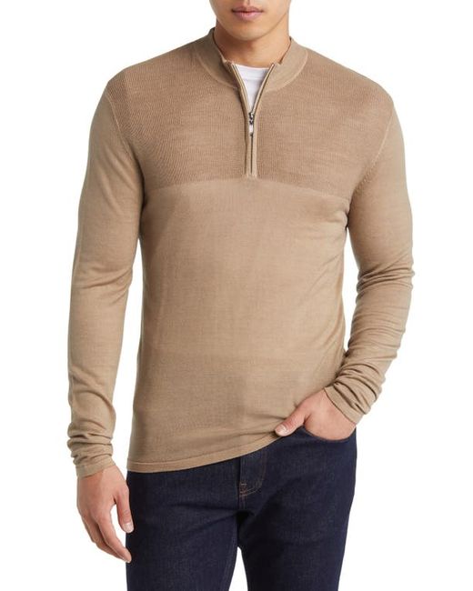 Robert Barakett Newbury Half Zip Wool Sweater