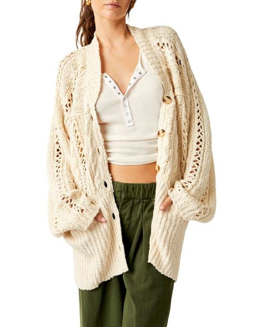 Free People Cable Stitch Cardigan X-Small