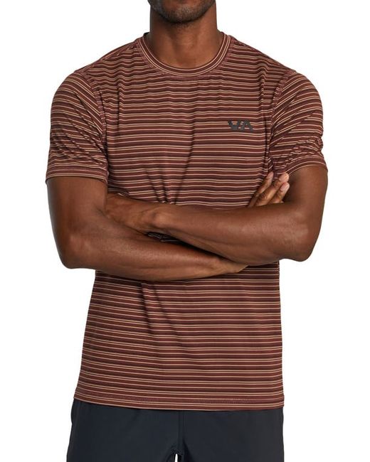 Rvca Sport Vent Stripe Performance Graphic T-Shirt