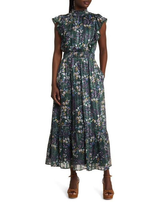 Lost + Wander Love Story Floral Print Cap Sleeve Dress X-Small