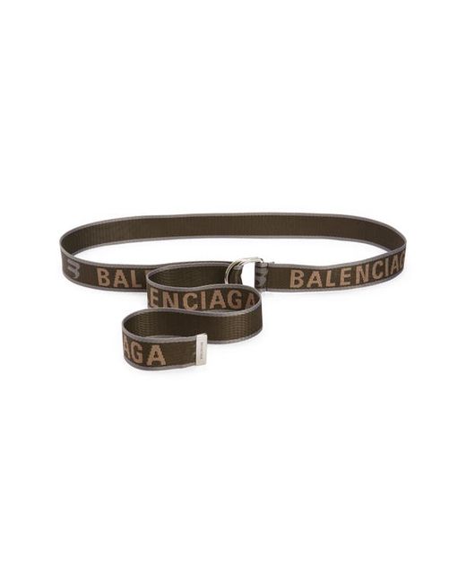 Balenciaga Logo D-Ring Belt