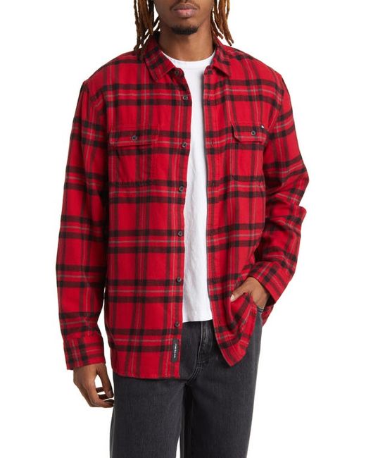 Vans Westminster Plaid Flannel Button-Up Shirt Small
