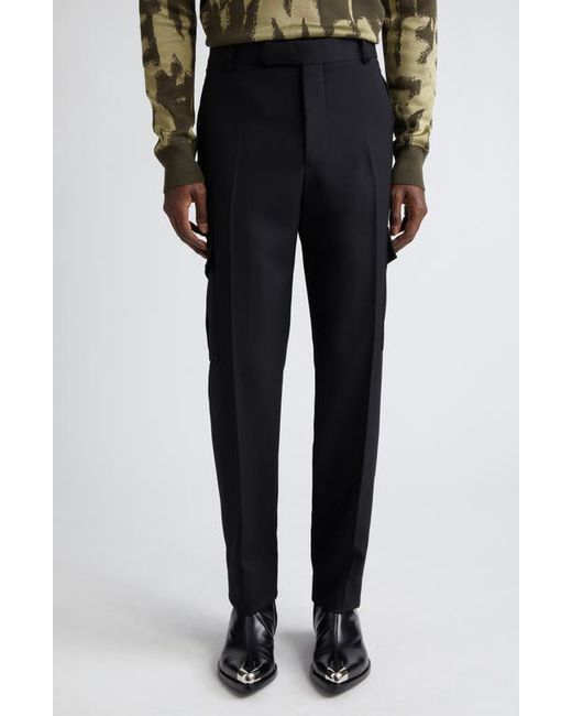 Alexander McQueen Wool Military Cigarette Cargo Trousers 30 Us