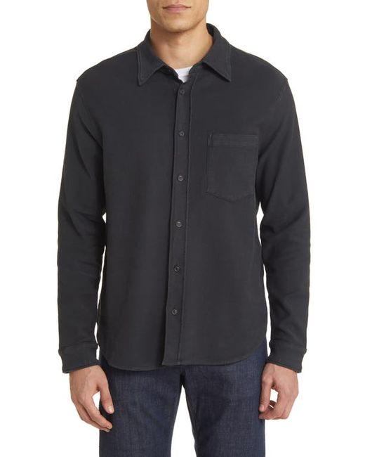 Citizens of Humanity Luca Bucket Dye Knit Button-Up Shirt Small