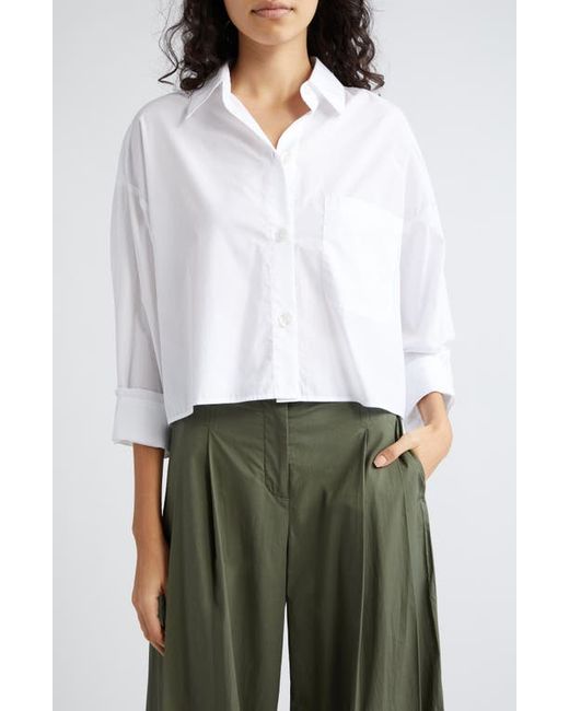 Twp Soon to Be Ex Cotton Button-Up Crop Shirt X-Small