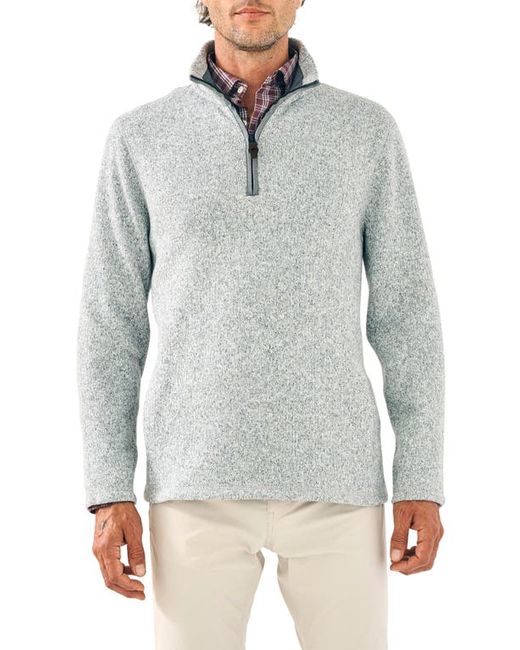 Faherty Sweater Fleece Quarter Zip Top