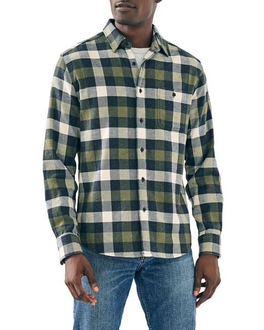 Faherty Plaid Super Brushed Stretch Flannel Button-Up Shirt