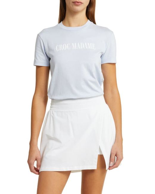 Lacoste x BANDIER Madame Cotton Graphic T-Shirt S14 Phoenix White