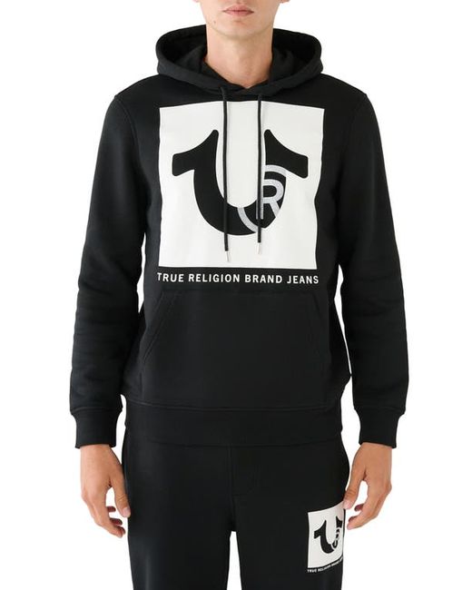 True Religion Brand Jeans Studded Logo Pullover Hoodie