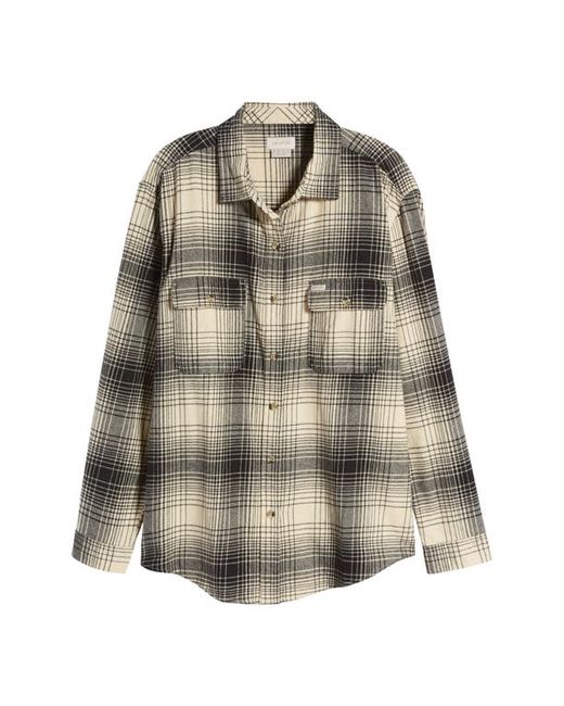 Brixton Bowery Flannel Button-Up Shirt Biscotti X-Small