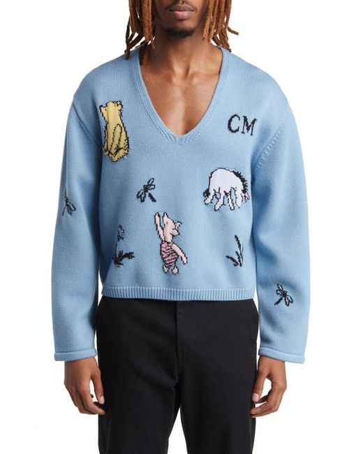 Connor McKnight x Disney Winnie the Pooh Intarsia Merino Wool Sweater