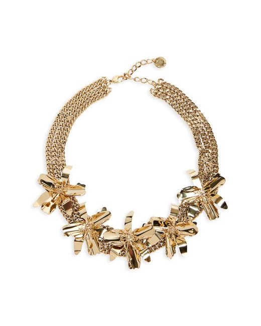 Carolina Herrera Orchid Charm Collar Necklace