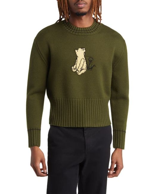 Connor McKnight x Disney Winnie the Pooh Intarsia Merino Wool Sweater Small