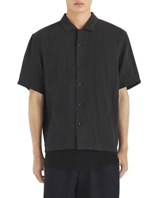 Rag & Bone Avery Cotton Short Sleeve Button-Up Shirt