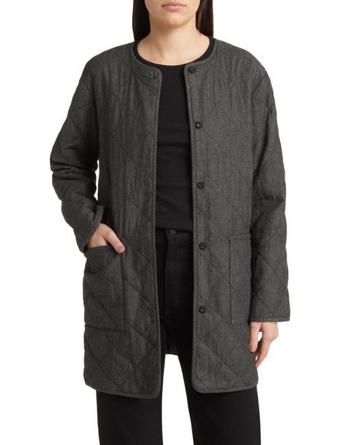 Eileen Fisher Quilted Organic Cotton Coat Xx-Small
