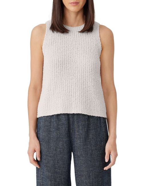 Eileen Fisher Organic Cotton Blend Sleeveless Sweater X-Small