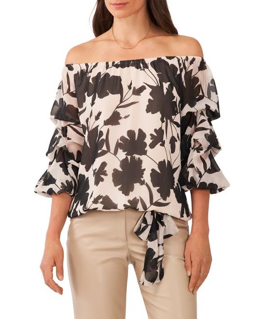 Vince Camuto Floral Off the Shoulder Top Xx-Small