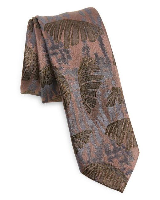 Dries Van Noten Palm Frond Silk Jacquard Tie