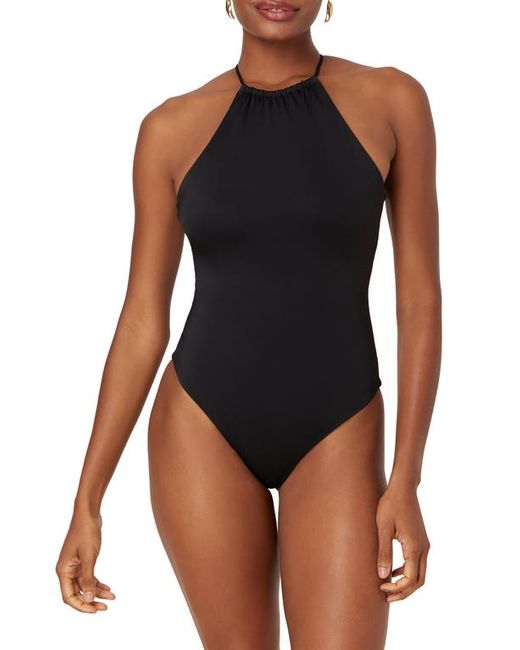 Andie Saida Lace-Up Back One-Piece Swimsuit