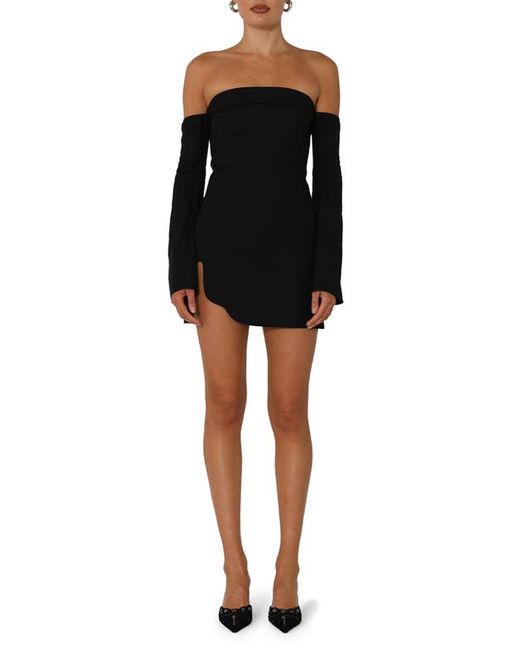 By.Dyln BY. DYLN Chrissy Long Sleeve Strapless Minidress. X-Small