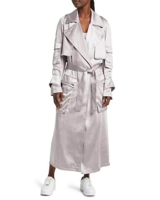 By.Dyln BY. DYLN Isabella Satin Trench Coat X-Small