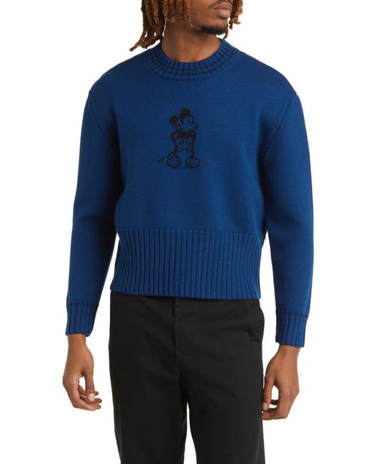Connor McKnight x Disney Steamboat Willie Intarsia Merino Wool Sweater Small