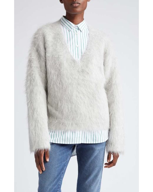 Totême V-Neck Alpaca Blend Sweater Small