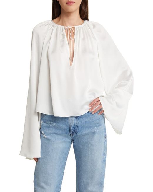 Frame Gathered Neck Blouse X-Small