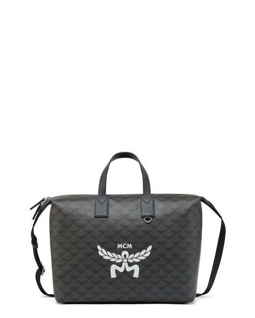 Mcm Extra Large Himmel Lauretos Coated Canvas Tote