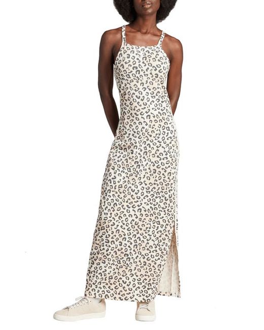 Adidas Leopard Print Knit Maxi Dress