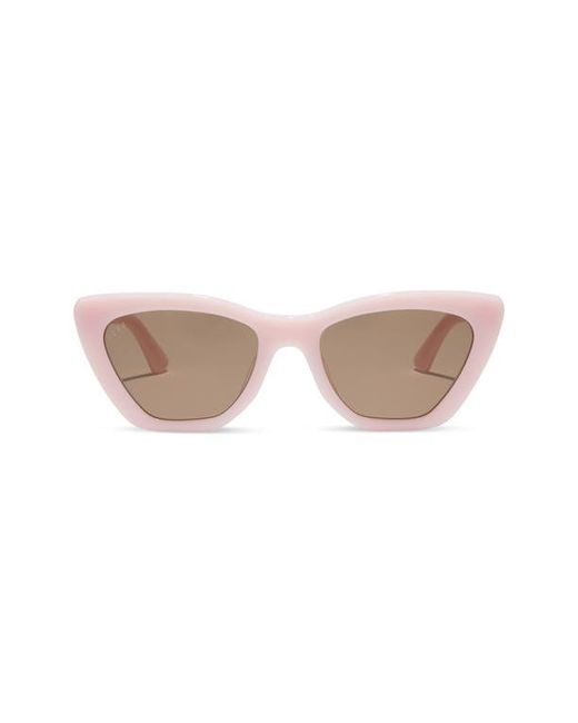 Diff Camila 55mm Cat Eye Sunglasses Brown