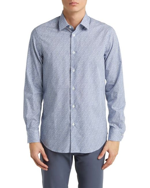 Paul Smith Tailored Fit Floral Cotton Dress Shirt