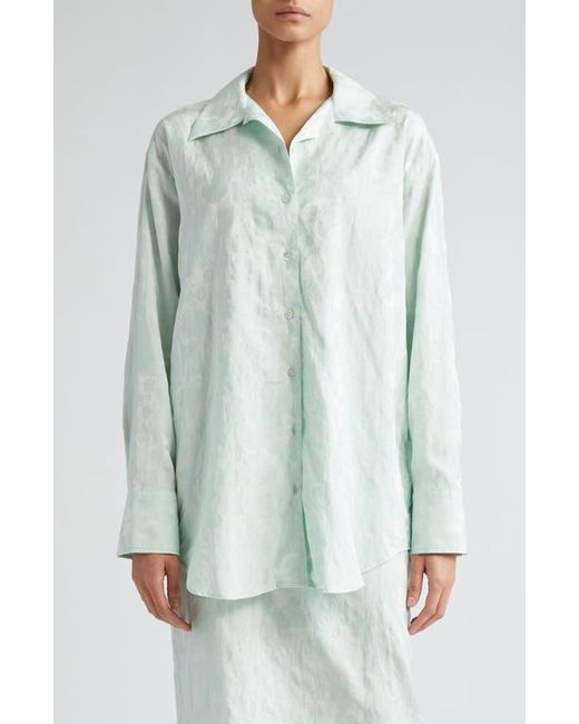 BITE Studios Jacquard Organic Cotton Blend Button-Up Shirt 2 Us