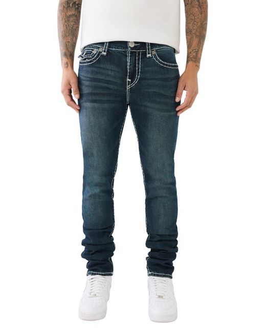 True Religion Brand Jeans Rocco Stacked Super T Skinny Jeans X