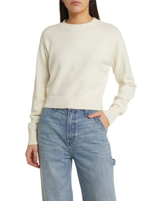 Treasure & Bond Relaxed Pima Cotton Blend Pullover Sweater