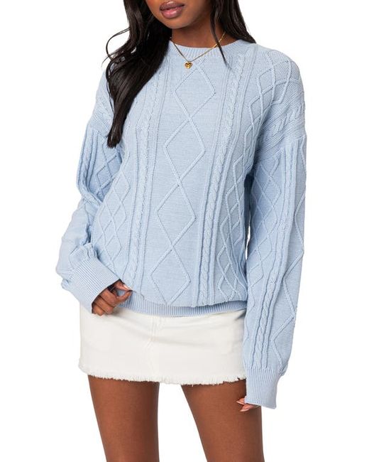 Edikted Jessy Cable Stitch Oversize Sweater X-Small