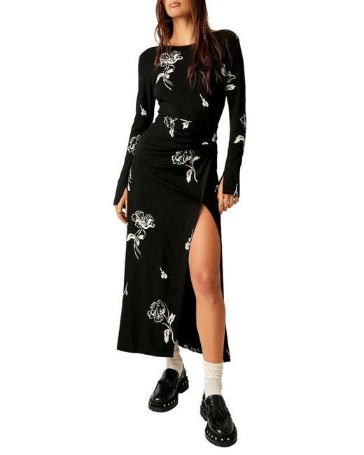 Free People Love Be Loved Floral Long Sleeve Maxi Dress