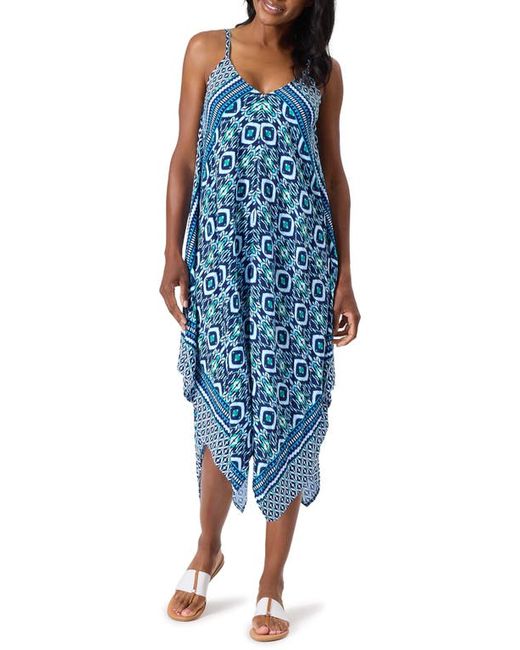 Tommy Bahama Ikat Print Handkerchief Cover-Up Dress Small