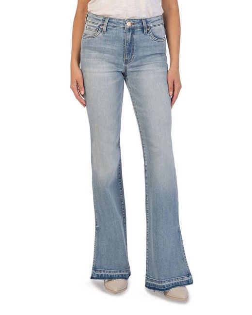 KUT from the Kloth Ana High Waist Release Hem Flare Jeans