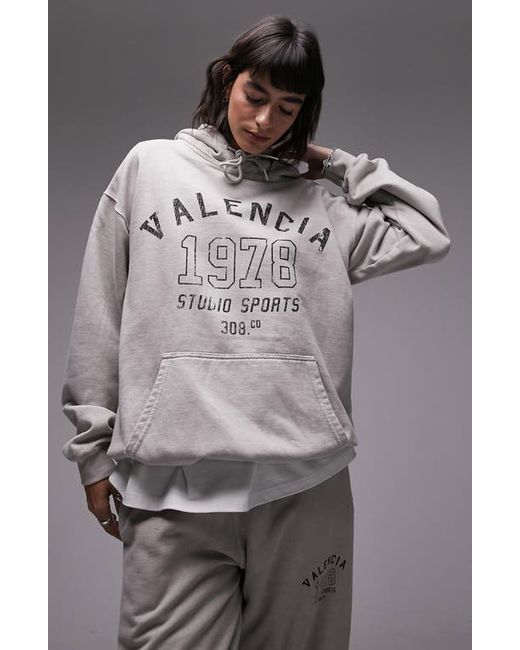 TopShop Valencia Oversize Cotton Hoodie X-Small